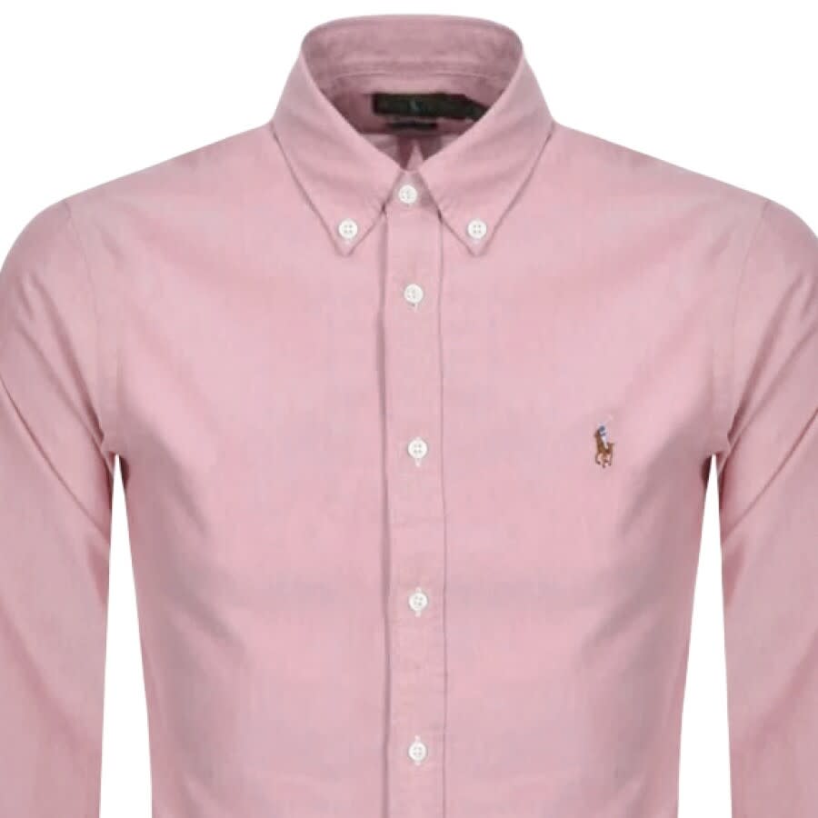 Ralph lauren pink long sleeve shirt outlet